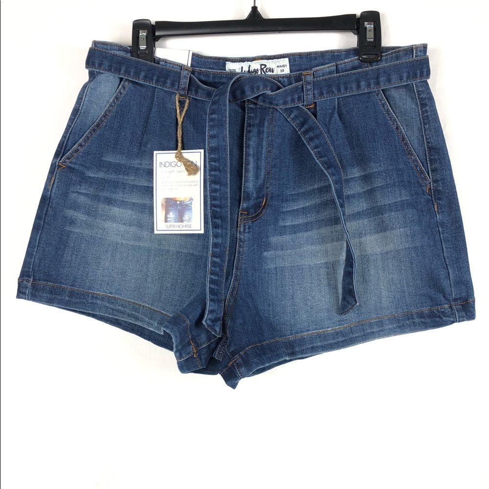 Indigo Rein Super High Rise Shortie Short